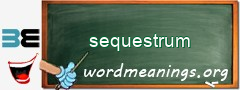 WordMeaning blackboard for sequestrum